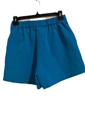 Sincerely Jules High-Waist Elastic Blue Shorts